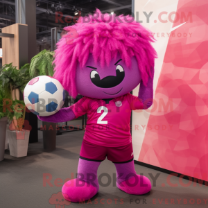 Magenta máscara de voleibol...