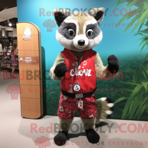 Máscara de Rød Civet com...