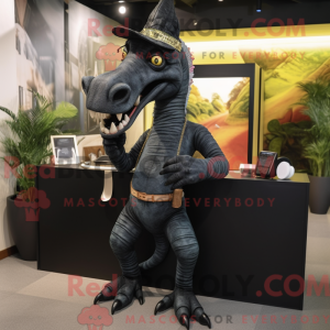 Zwart Parasaurolophus...