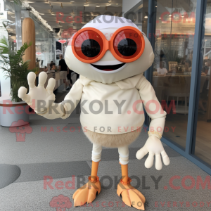 Postava maskota smetanového...