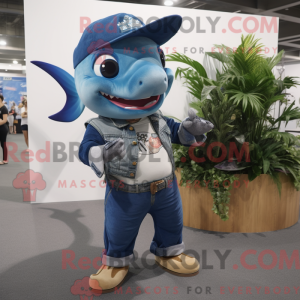 Zwaardvis mascottekostuum...