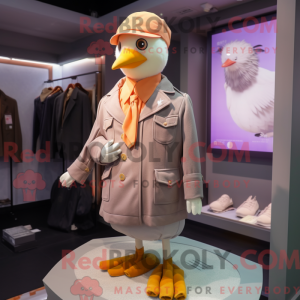 Peach Dove maskotdraktfigur...