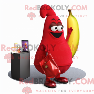 Rød Ba maskot kostume...