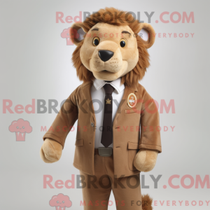 Brauner Löwe Maskottchen...