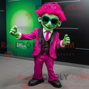 Magenta Leprechaun mascot...