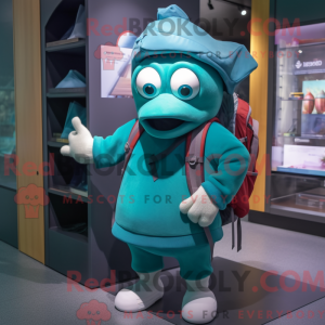 Costume de mascotte bleu...