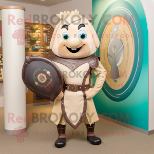 Tan Celtic Shield maskot...