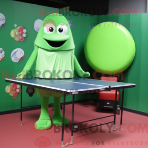 Groene pingpongtafel...