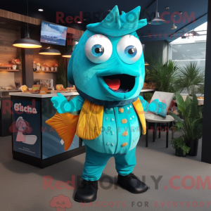 Costume de mascotte de Fish...