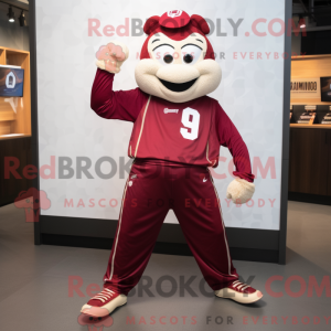 Maroon Acrobat mascot...