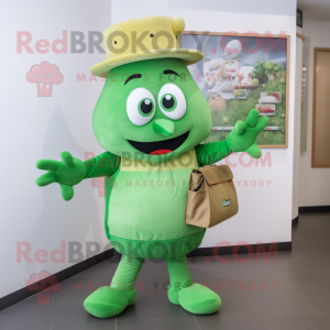Grøn Lasagne maskot kostume...