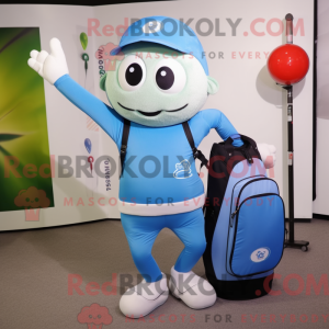 Sky Blue Golf Bag mascotte...
