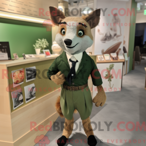 Olive Fox maskotdraktfigur...