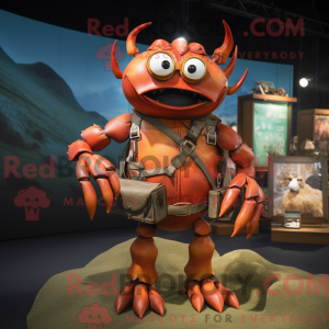 Rustkrabbemaskotdraktfigur...