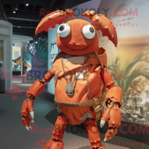 Rust Krabbe maskot kostume...