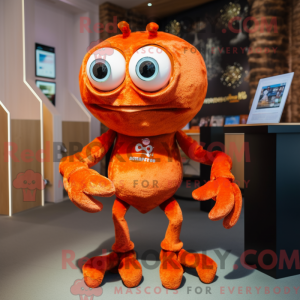 Rust Krabbe maskot kostume...
