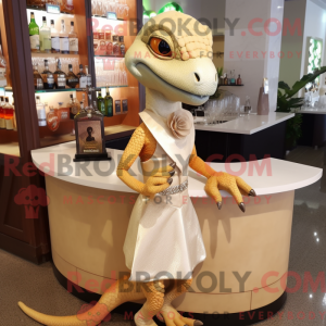 Postava maskota Tan Lizard...