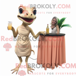 Postava maskota Tan Lizard...