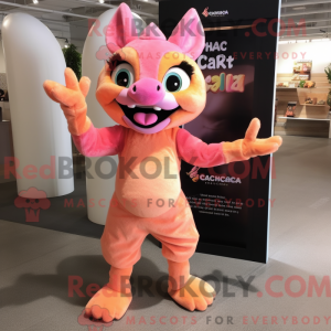 Peach Chupacabra mascot...