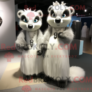 Costume mascotte de Silver...