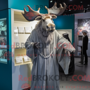 Gray Irish Elk mascot...