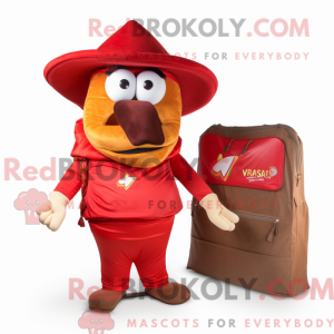 Rød Fajitas maskot kostume...