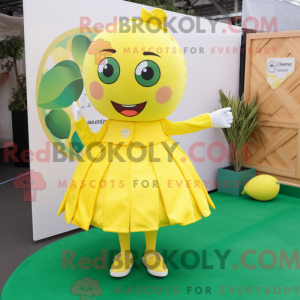 Gul sitronmaskotkostyme...
