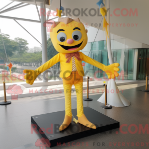 Gul Trapeze Artist maskot...