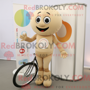 Beige eenwieler...