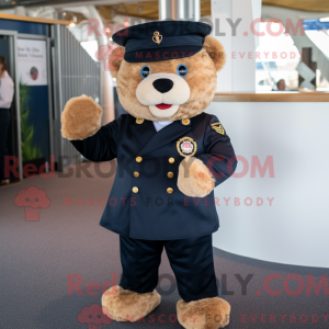 Navy Bear mascot costume...