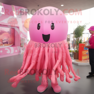 Pink Jellyfish mascotte...