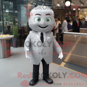Maskottchenkostüm Silber...