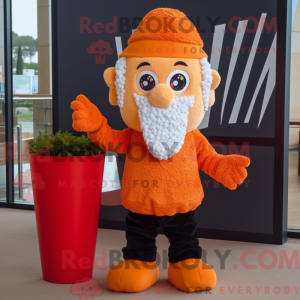 Orange Pop Corn maskot...