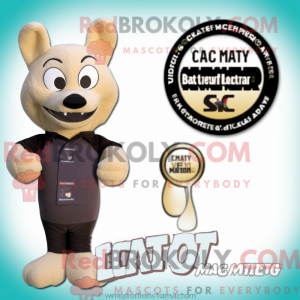 Tan Seal maskot kostume...