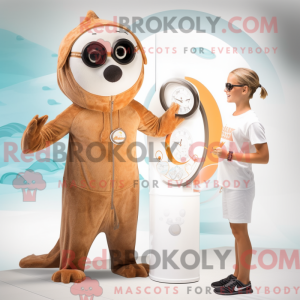 Tan Seal-maskotdraktfigur...