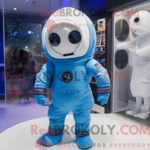 Blå Astronaut maskot...