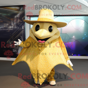 Guld Stingray maskot...