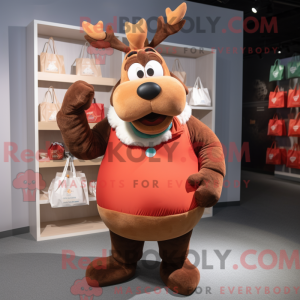 Rensdyr maskot kostume...
