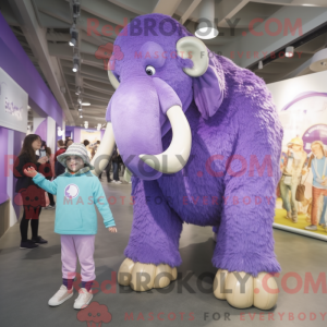 Lavendel Mammoth maskot...