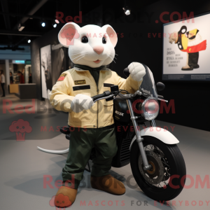 Cream Rat mascottekostuum...