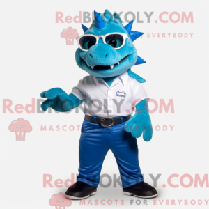 Cyan Stegosaurus...