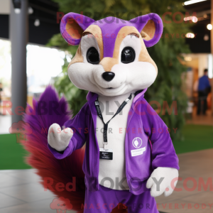 Purple Marten mascot...