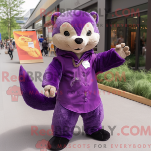 Purple Marten mascot...