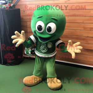 Forest Green Octopus mascot...