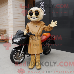 Tan Paella maskot kostume...