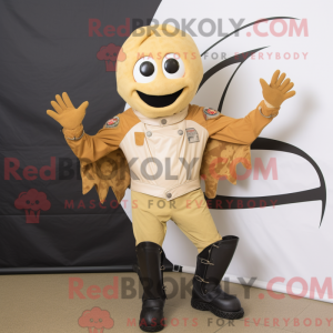 Tan Paella maskot kostume...