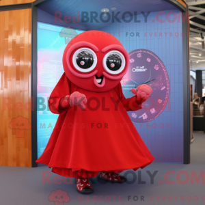 Red Squid Maskottchen...