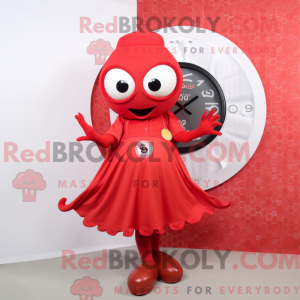 Red Squid-maskotdraktfigur...