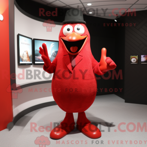 Red Aglet maskot kostume...