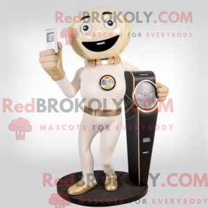 Beige Champagne mascot...